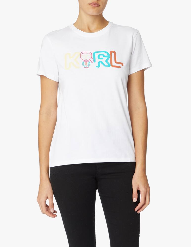 Karl Lagerfeld T-shirt con logo Karl Jelly - bianco - immagine 1 Karl Lagerfeld T-shirt con logo Karl Jelly - bianco - immagine 1