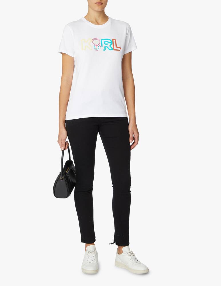 Karl Lagerfeld T-shirt con logo Karl Jelly - bianco - immagine 2 Karl Lagerfeld T-shirt con logo Karl Jelly - bianco - immagine 2