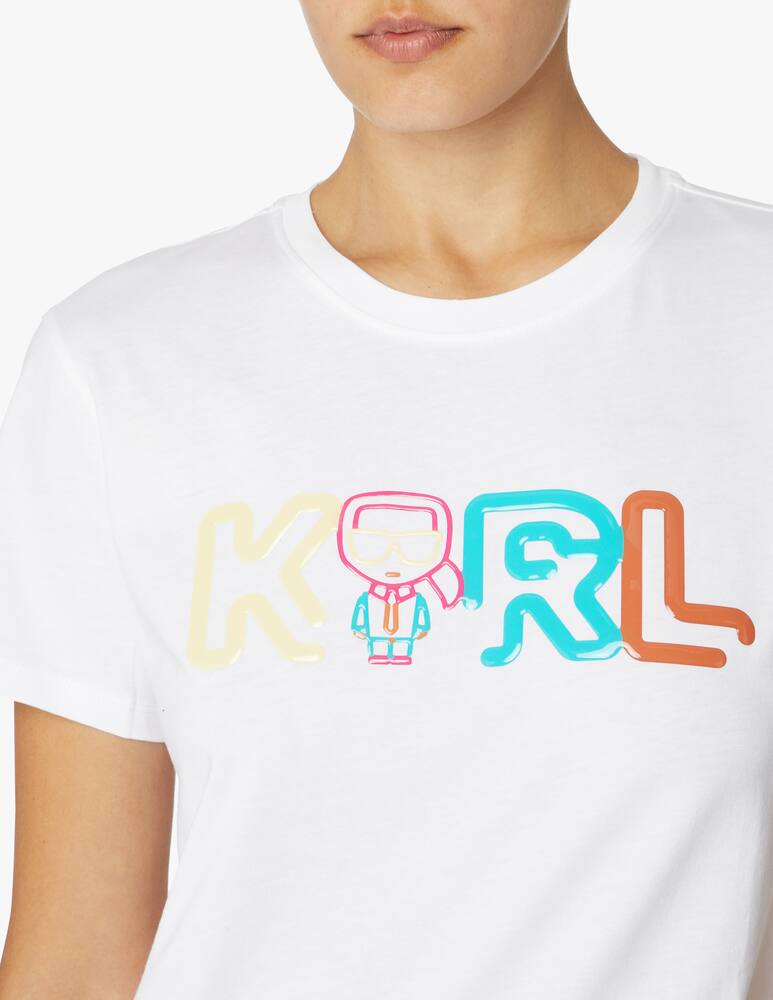 Karl Lagerfeld T-shirt con logo Karl Jelly - bianco - immagine 4 Karl Lagerfeld T-shirt con logo Karl Jelly - bianco - immagine 4
