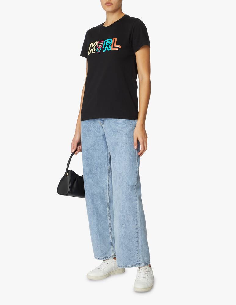 rinascente Karl Lagerfeld T-shirt con logo Karl Jelly - nero