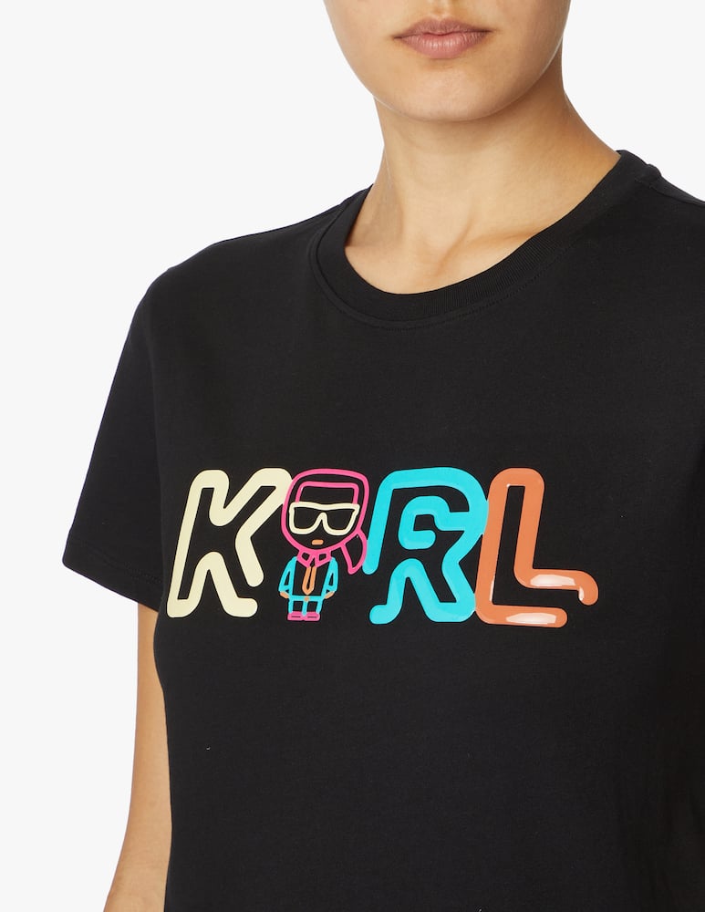 rinascente Karl Lagerfeld T-shirt con logo Karl Jelly - nero