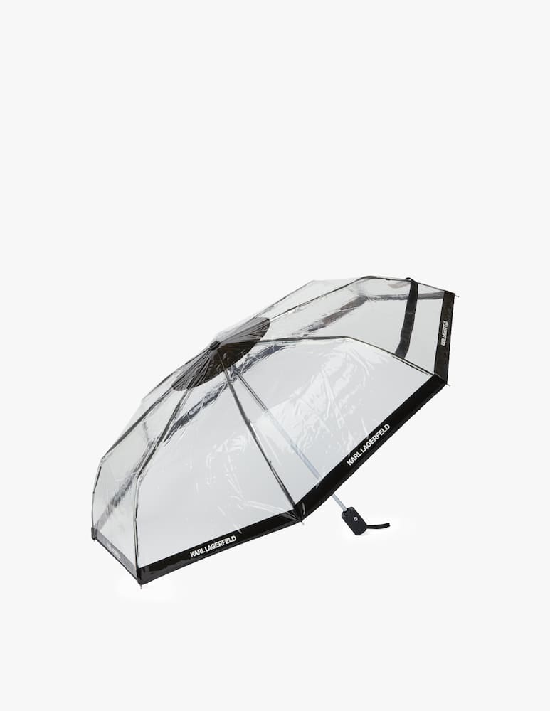rinascente Karl Lagerfeld Monogram transparent umbrella - transparent