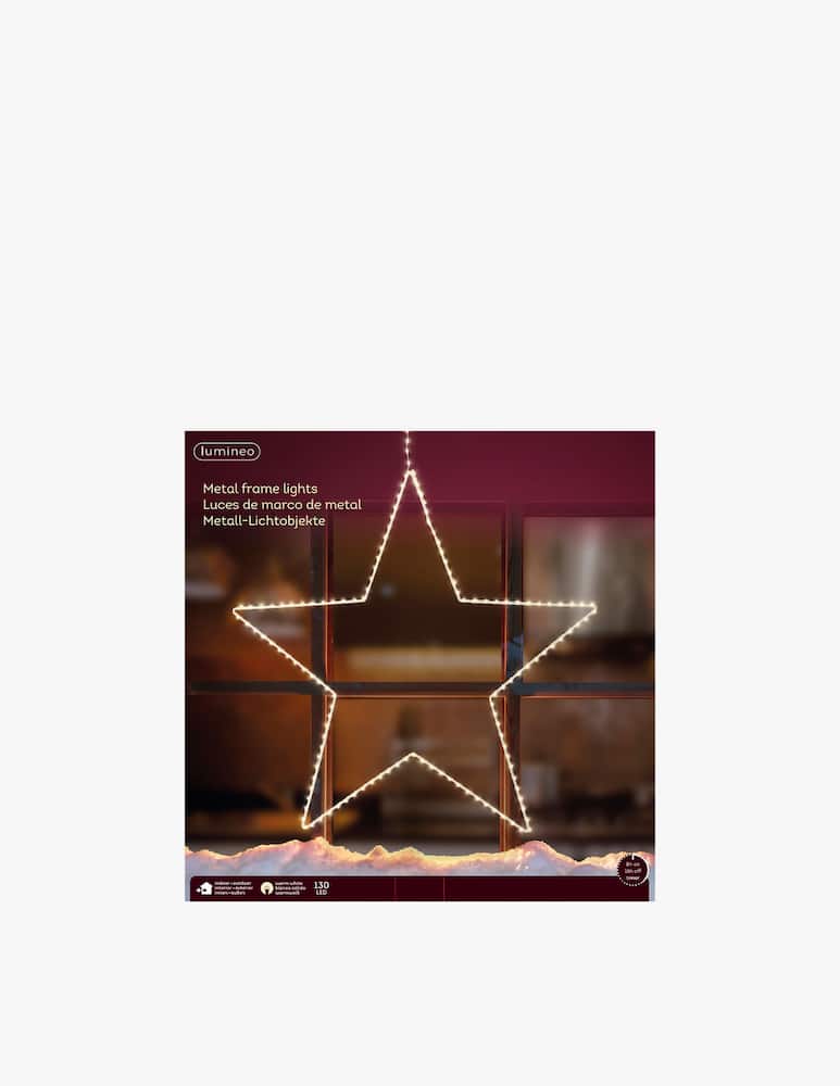 Kaemingk Outdoor Metal Star Warm White/White D38cm - picture 1 Kaemingk Outdoor Metal Star Warm White/White D38cm - picture 1