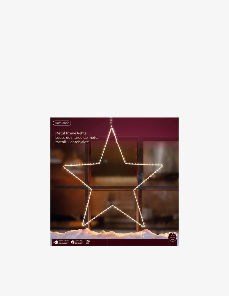 rinascente Kaemingk Outdoor Metal Star Warm White/White D38cm