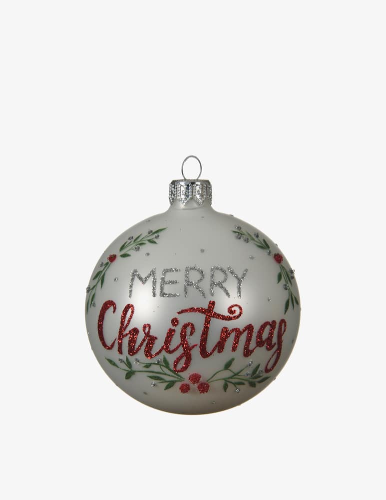 rinascente Kaemingk Pallina Merry Christmas 8Cm