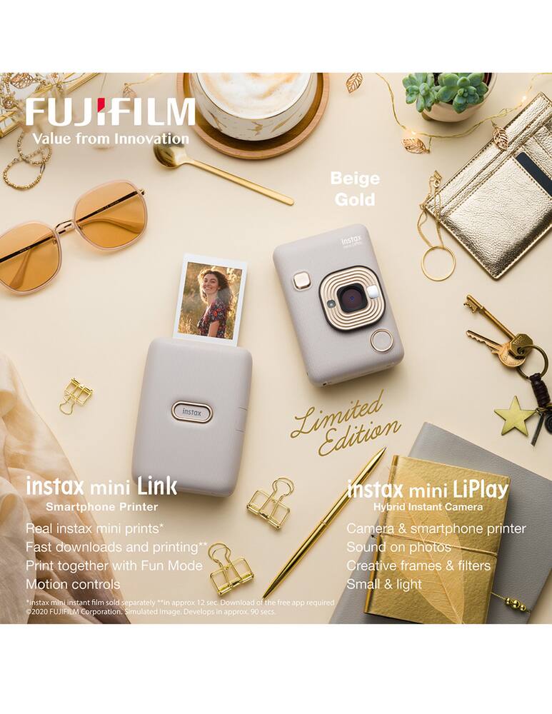 rinascente Fujifilm Instax Link Beige Gold