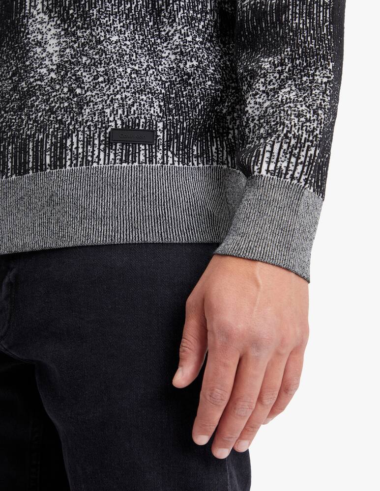 Calvin Klein Fancy jaquard crewneck jumper - picture 3 Calvin Klein Fancy jaquard crewneck jumper - picture 3
