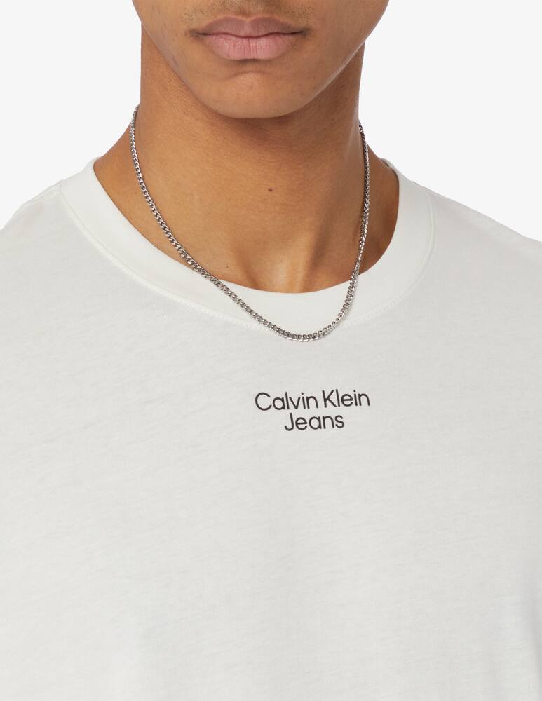 rinascente Calvin Klein Jeans Maglietta loghino e scritta 