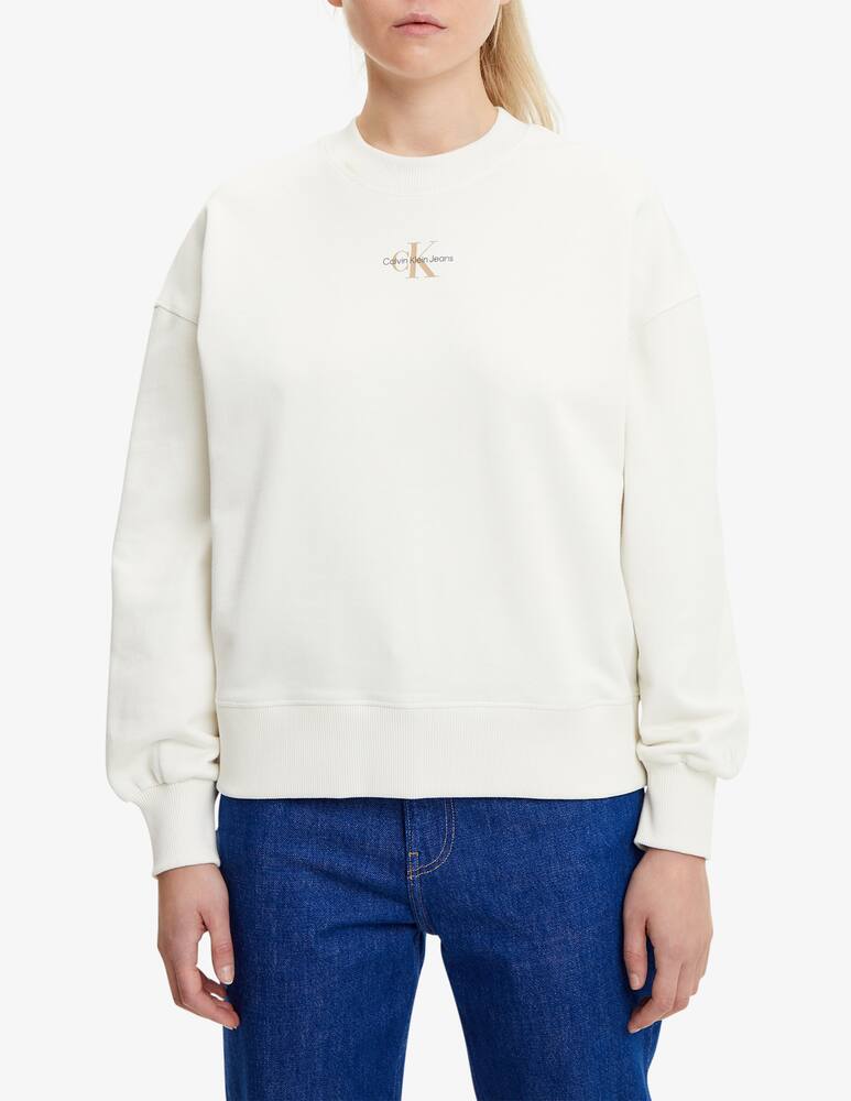rinascente Calvin Klein Jeans Logo cotton crewneck sweatshirt with
