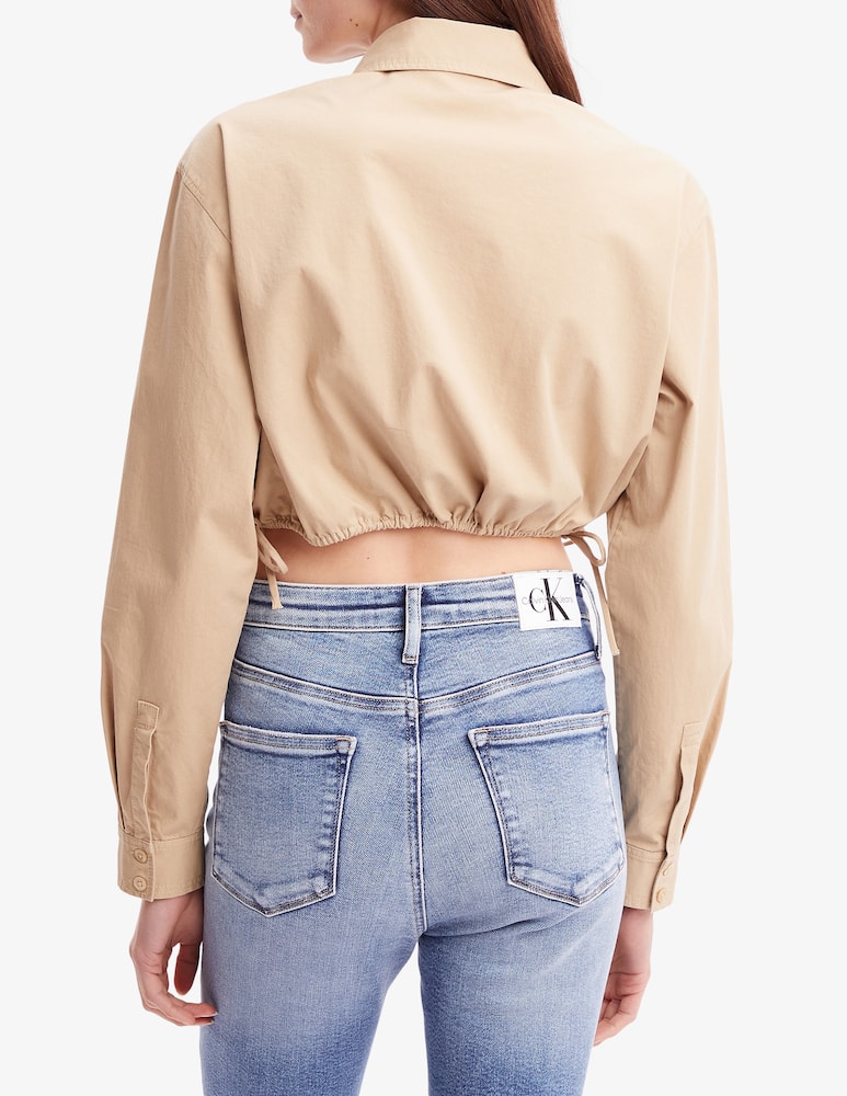 rinascente Calvin Klein Jeans Archival logo cropped shirt