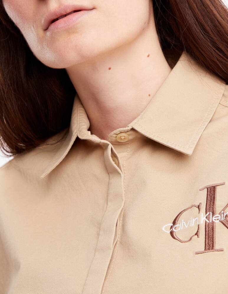 rinascente Calvin Klein Jeans Archival logo cropped shirt