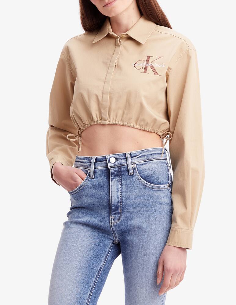 rinascente Calvin Klein Jeans Archival logo cropped shirt
