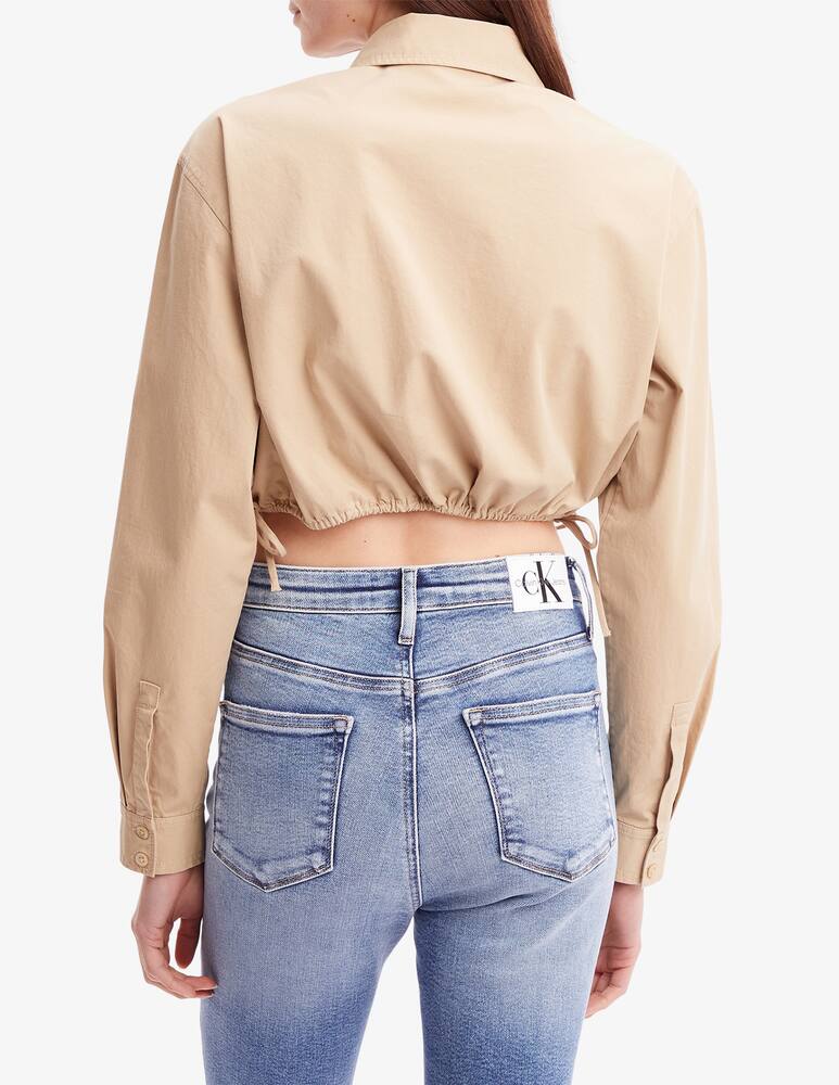 rinascente Calvin Klein Jeans Archival logo cropped shirt