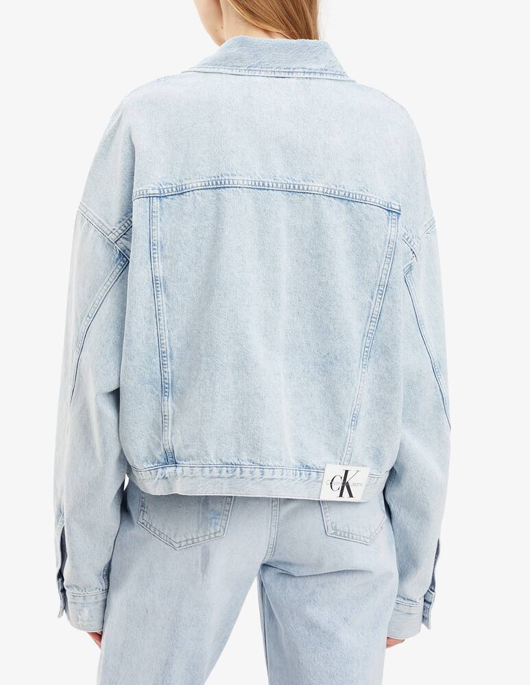 Calvin Klein Jeans Denim cropped oversized jacket - picture 2 Calvin Klein Jeans Denim cropped oversized jacket - picture 2
