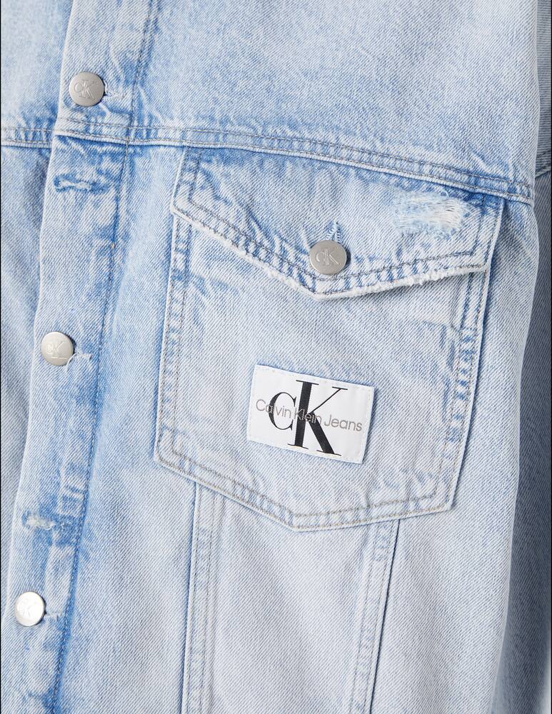 Calvin Klein Jeans Denim cropped oversized jacket - picture 8 Calvin Klein Jeans Denim cropped oversized jacket - picture 8
