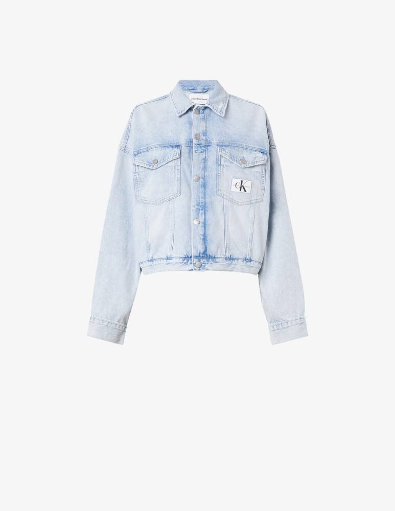Calvin Klein Jeans Denim cropped oversized jacket - picture 9 Calvin Klein Jeans Denim cropped oversized jacket - picture 9