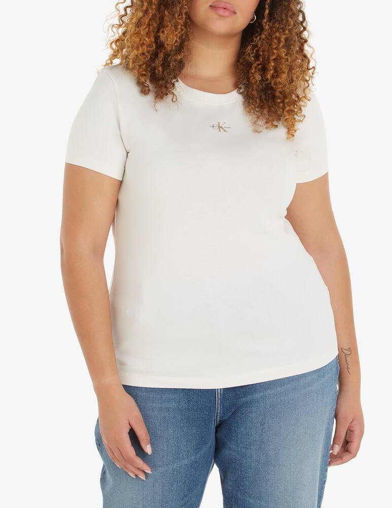 rinascente Calvin Klein Jeans T-shirt in cotone con logo - Bianco
