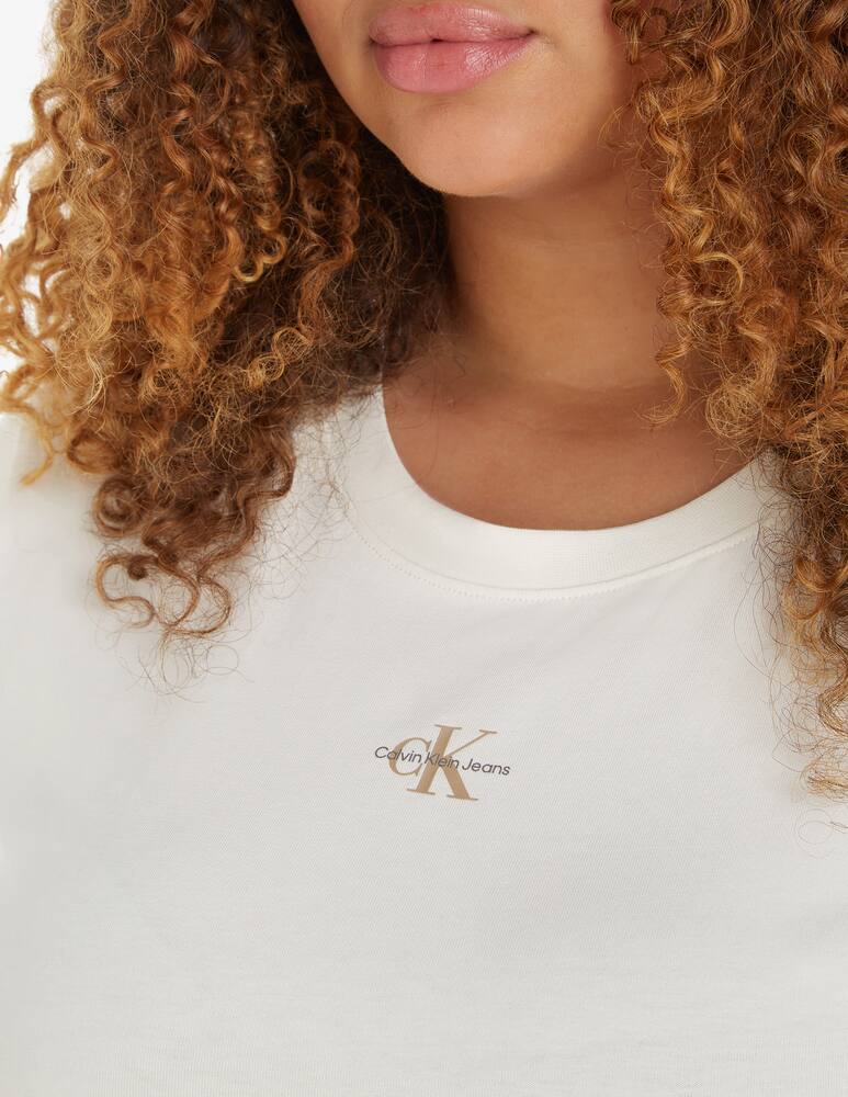 rinascente Calvin Klein Jeans T-shirt in cotone con logo - Bianco