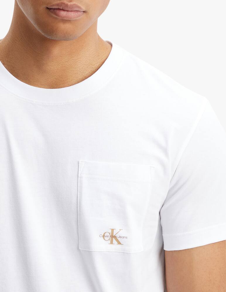 rinascente Calvin Klein Jeans Maglietta micro monologo pocket 