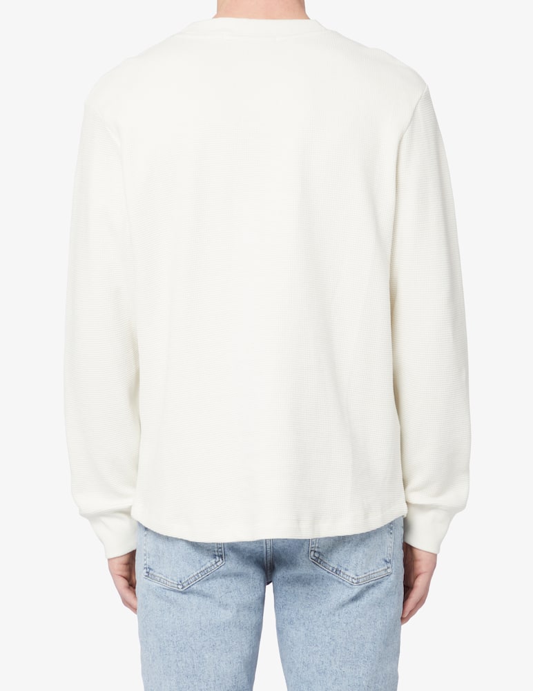 rinascente Calvin Klein Jeans Maglia girocollo waffle monologo 