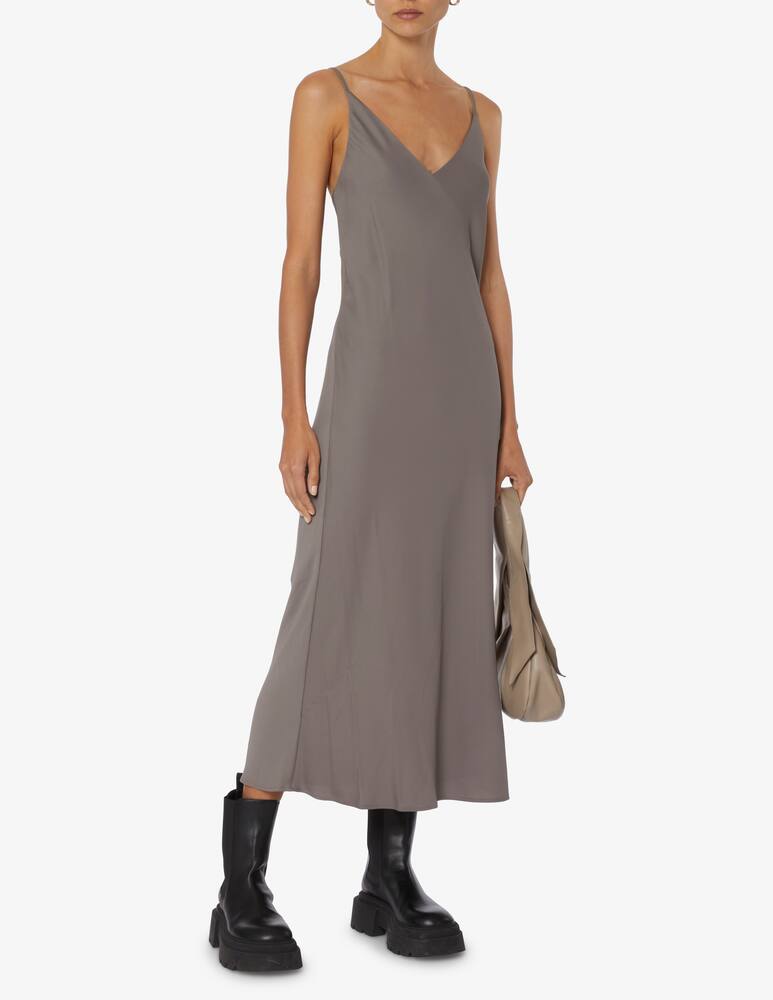 rinascente Calvin Klein Slim midi slip dress - Brown