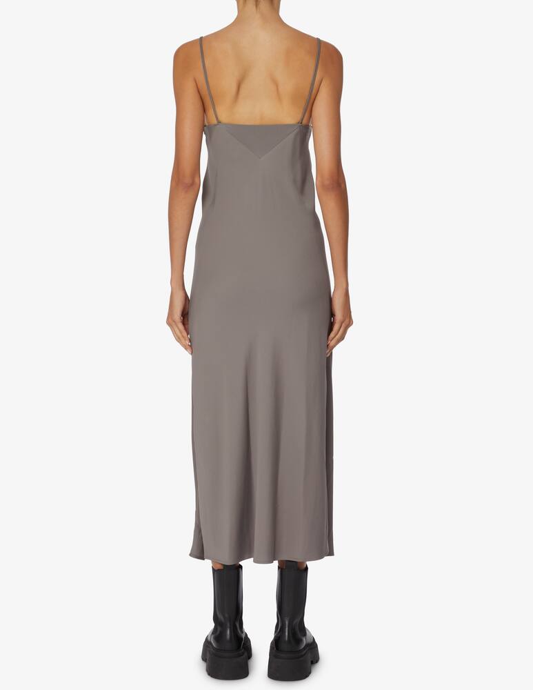 rinascente Calvin Klein Slim midi slip dress - Brown