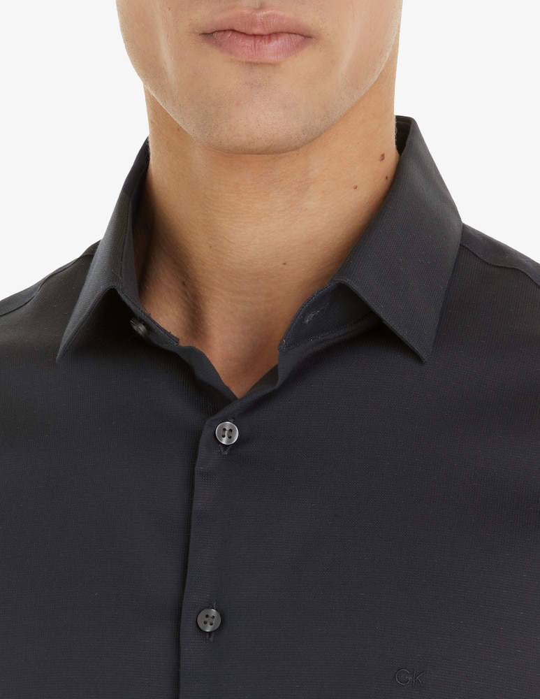 rinascente Calvin Klein Dobby slim fit shirt 