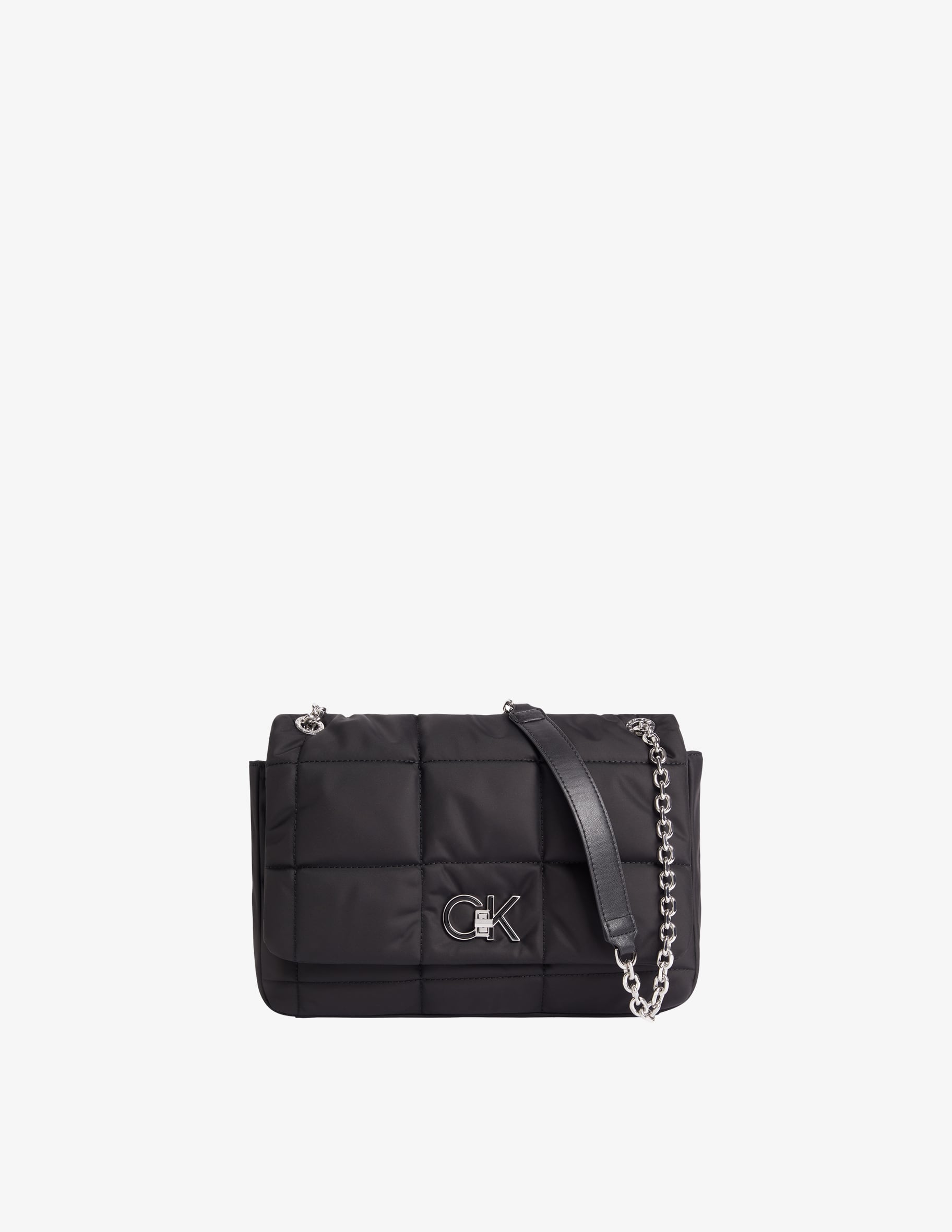 Shop Calvin Klein Relock quilted flap bag on Rinascente