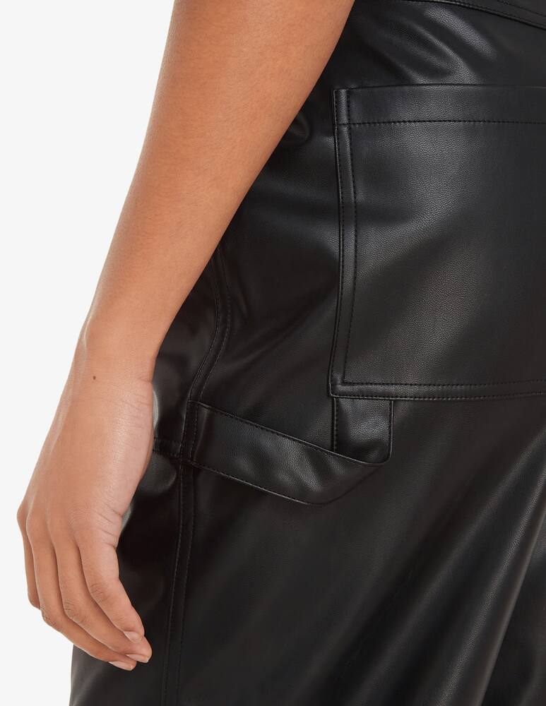 rinascente Calvin Klein Jeans Pantaloni a vita alta in similpelle