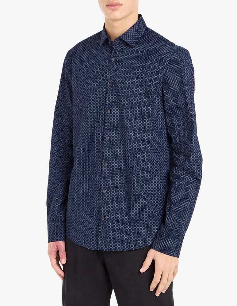 rinascente Calvin Klein Poplin square print slim shirt