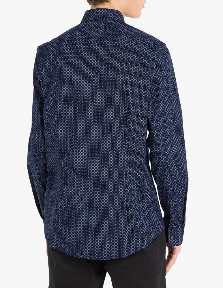 rinascente Calvin Klein Poplin square print slim shirt