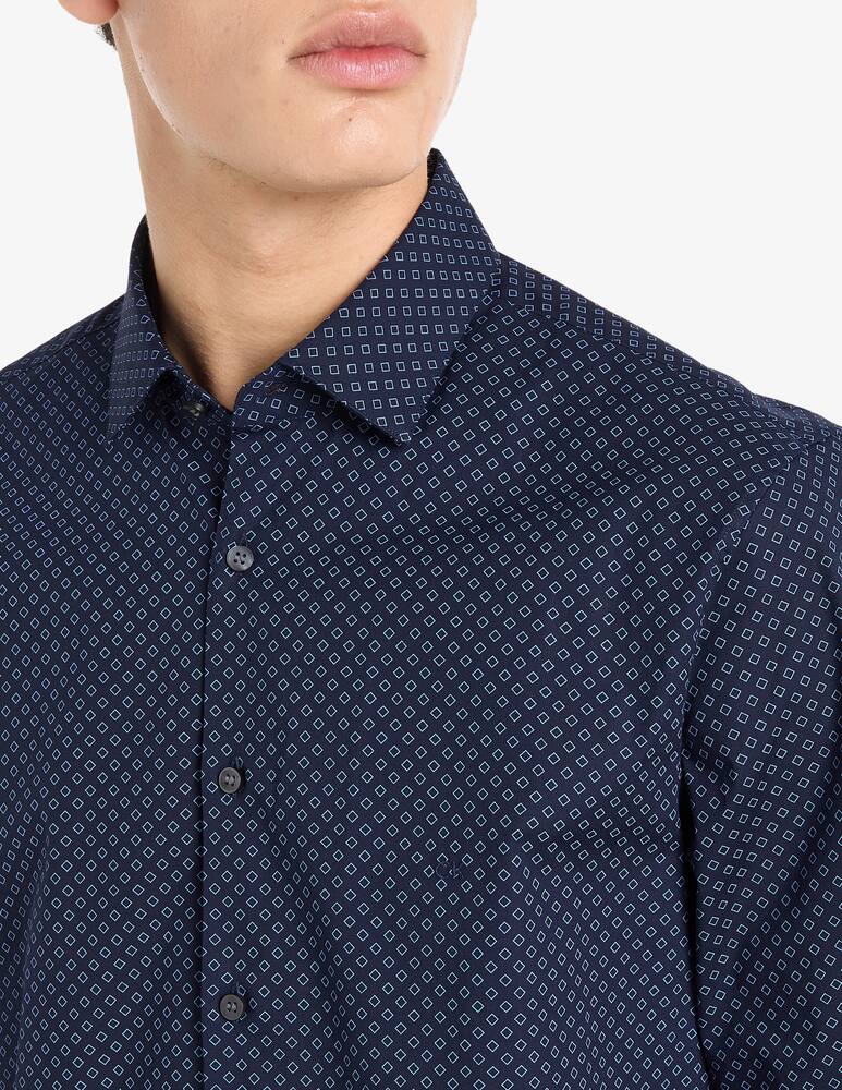 rinascente Calvin Klein Poplin square print slim shirt