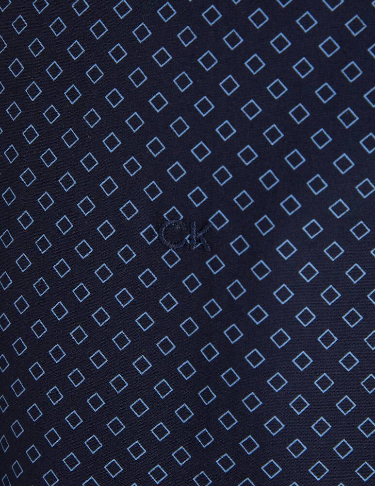 rinascente Calvin Klein Poplin square print slim shirt