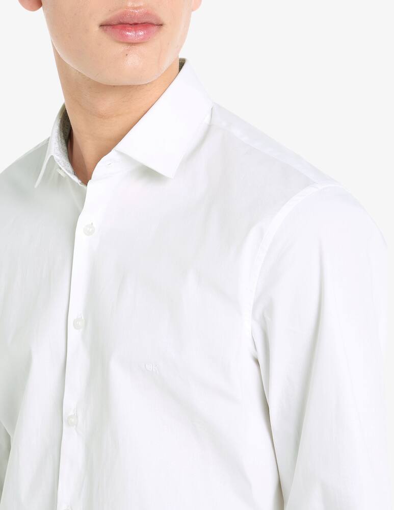 rinascente Calvin Klein Camicia popline contrasto slim fit