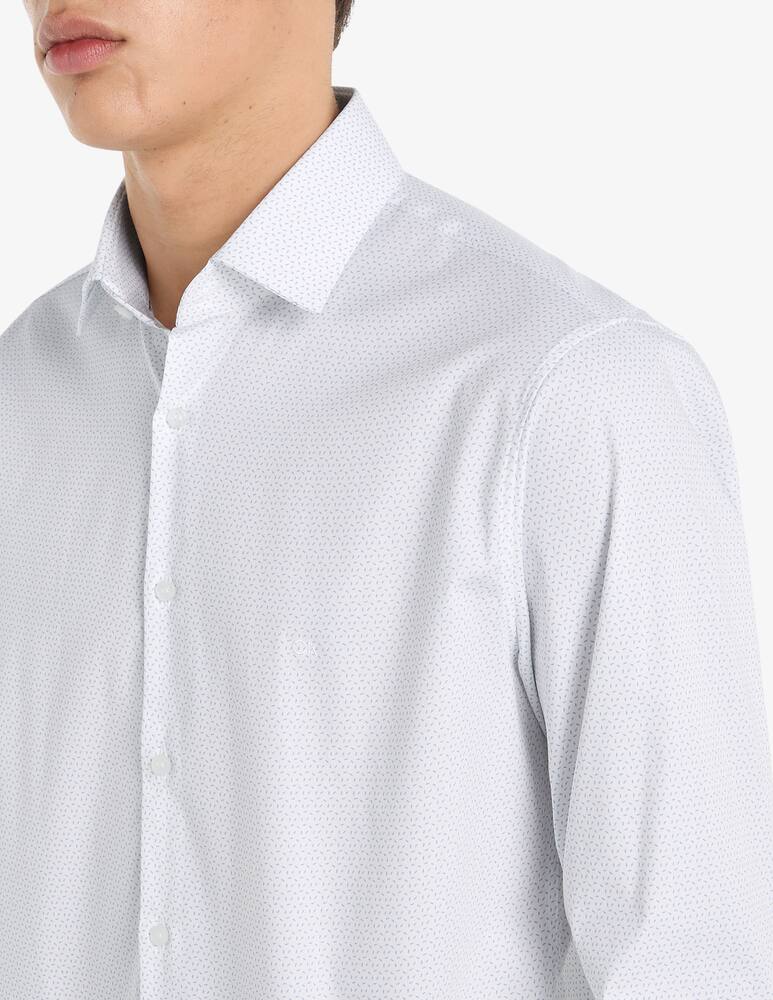rinascente Calvin Klein Slim fit stretch dash print shirt