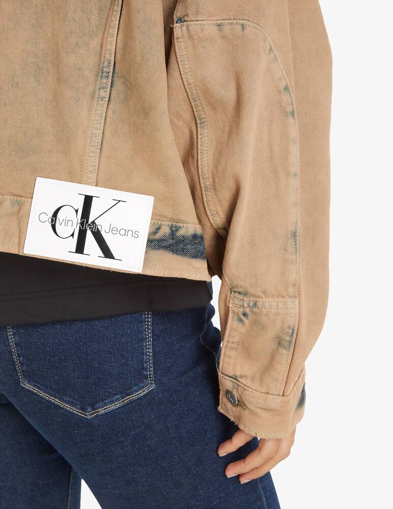 rinascente Calvin Klein Jeans Acid washed boxy panel denim jacket