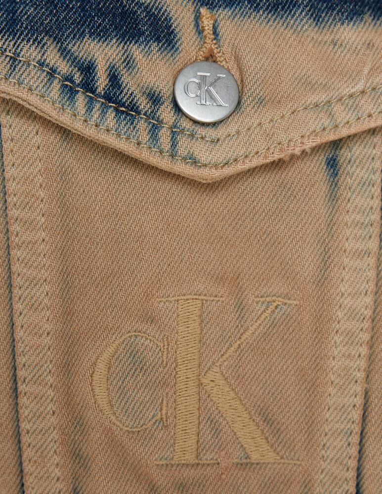 rinascente Calvin Klein Jeans Acid washed boxy panel denim jacket