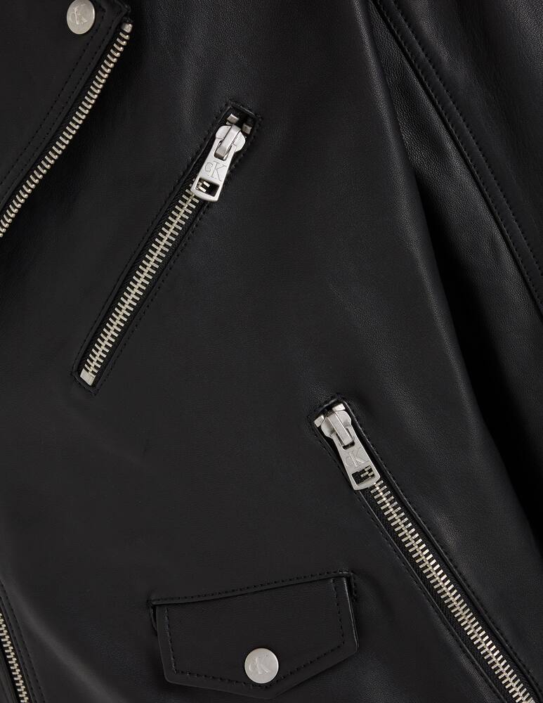 Calvin Klein Jeans Giacca biker pelle - immagine 4