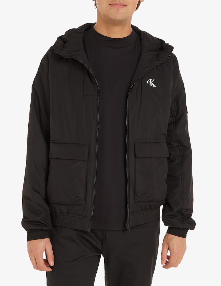 Calvin Klein Jeans Giacca con cappuccio trapuntata harrington - immagine 1