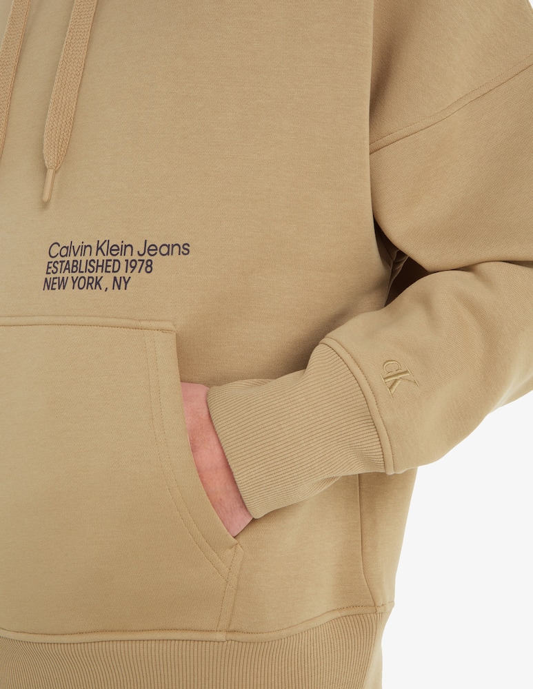 rinascente Calvin Klein Jeans Felpa con cappuccio layered address petto