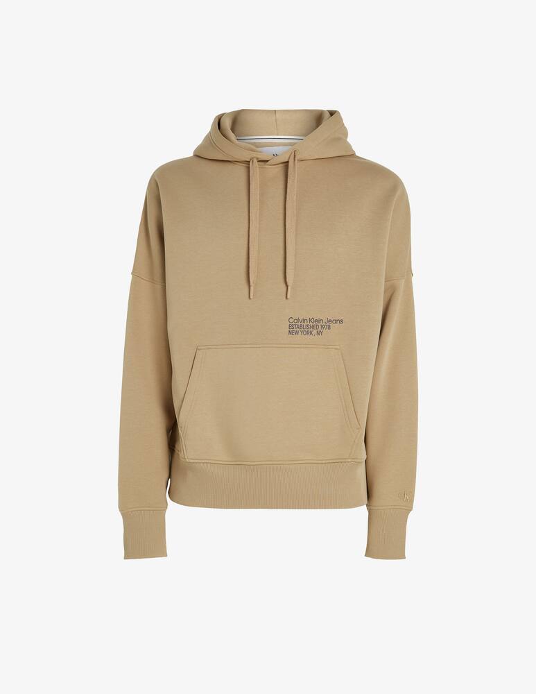 rinascente Calvin Klein Jeans Felpa con cappuccio layered address petto