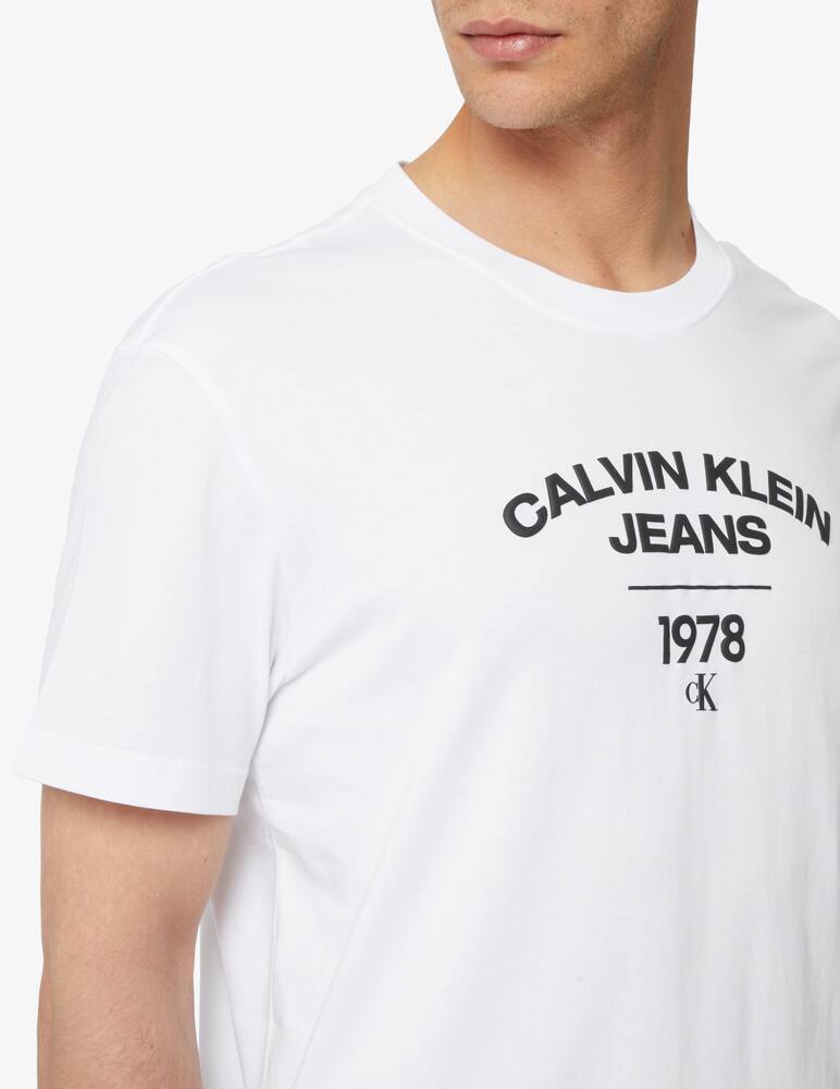 rinascente Calvin Klein Jeans Maglietta logo varsity curve