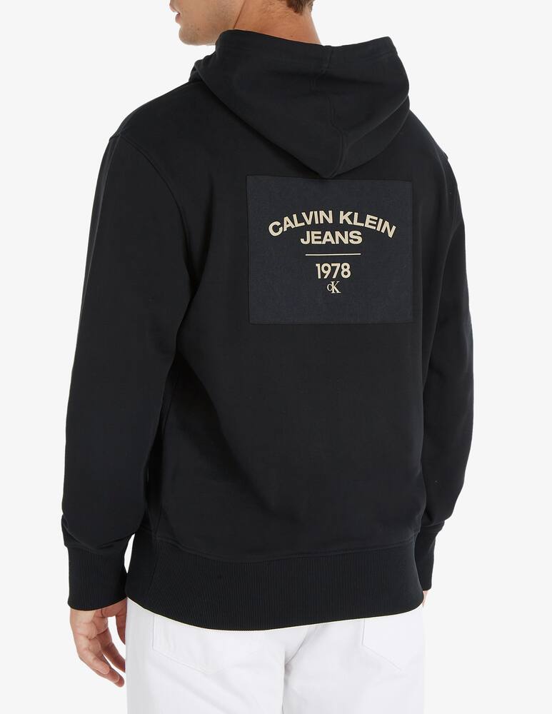 rinascente Calvin Klein Jeans Felpa con cappuccio canvas back graphic