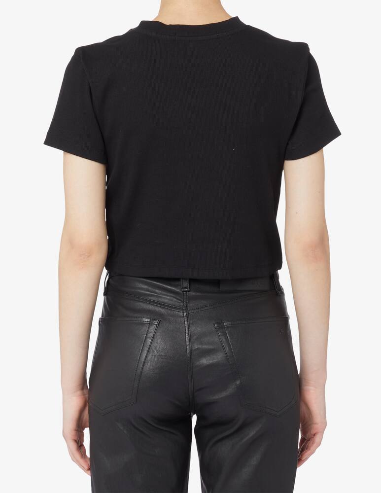 rinascente Calvin Klein Jeans Badge rib short sleeve top
