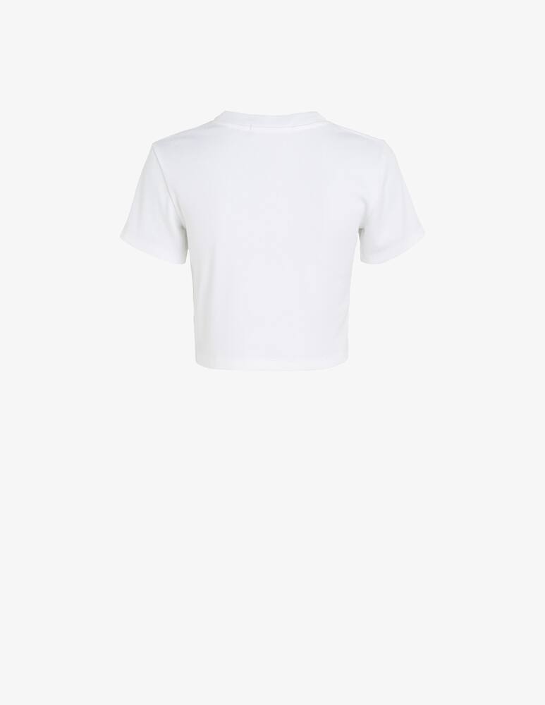 rinascente Calvin Klein Jeans Top a maniche corte con stemma a costine