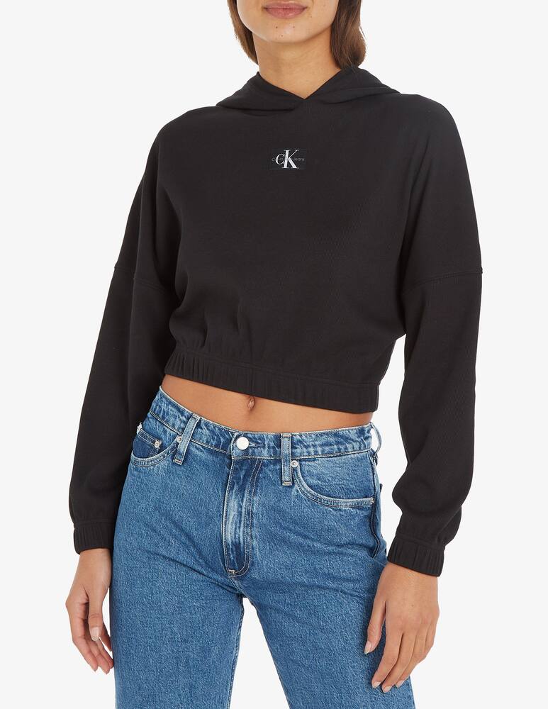 rinascente Calvin Klein Jeans Felpa con cappuccio a costine