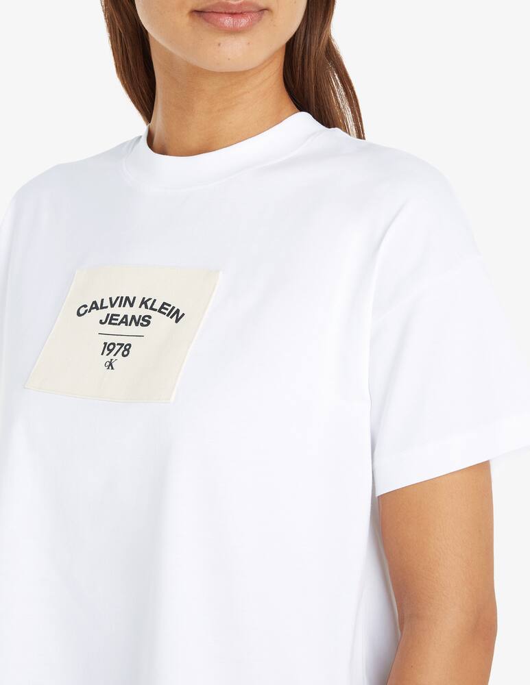 rinascente Calvin Klein Jeans T-shirt con toppe in tela