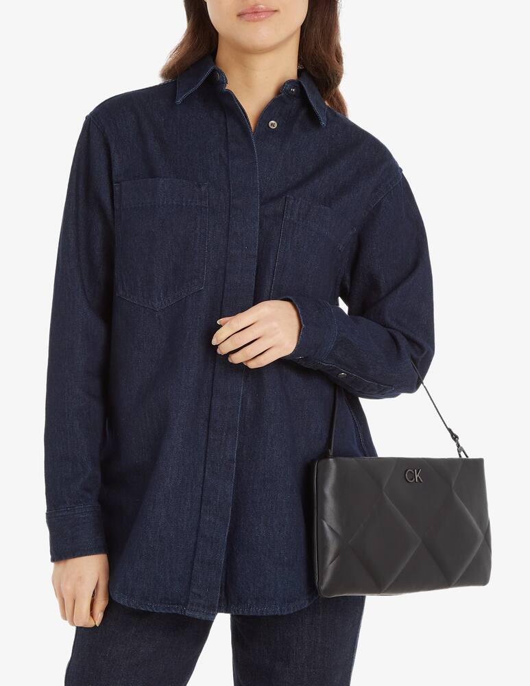 rinascente Calvin Klein Re-lock quilted clutch bag