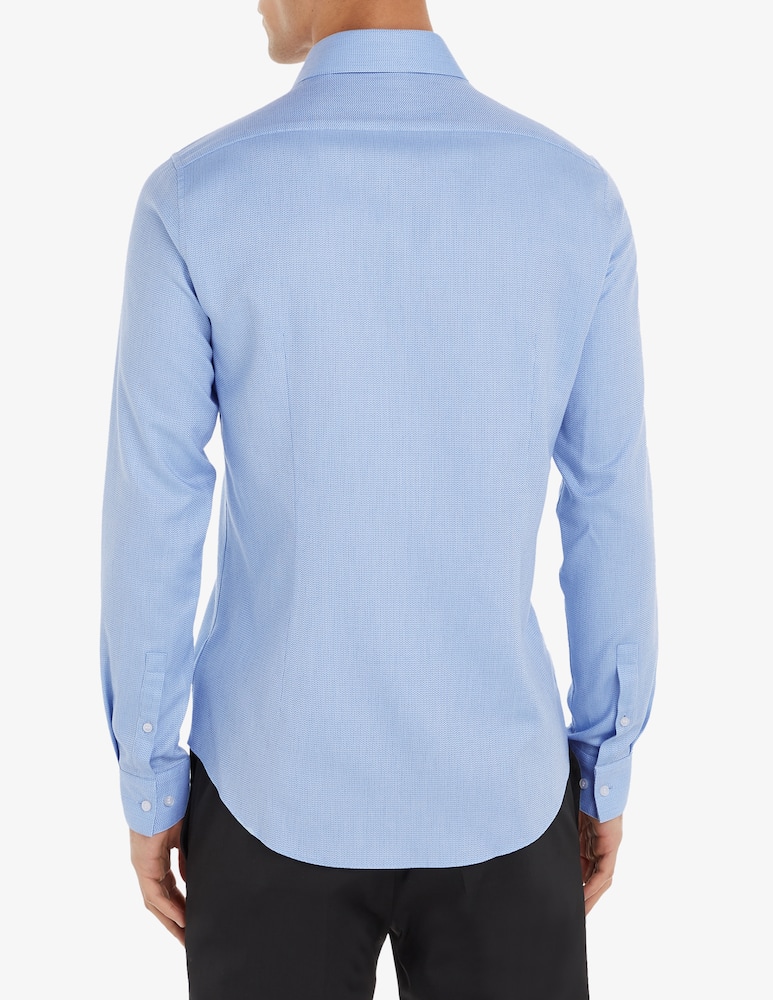 rinascente Calvin Klein Stretch collar slim shirt chevronne