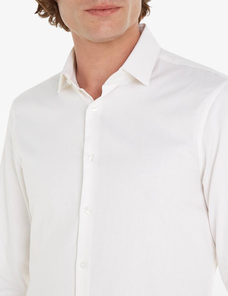 rinascente Calvin Klein Structure solid slim fit shirt